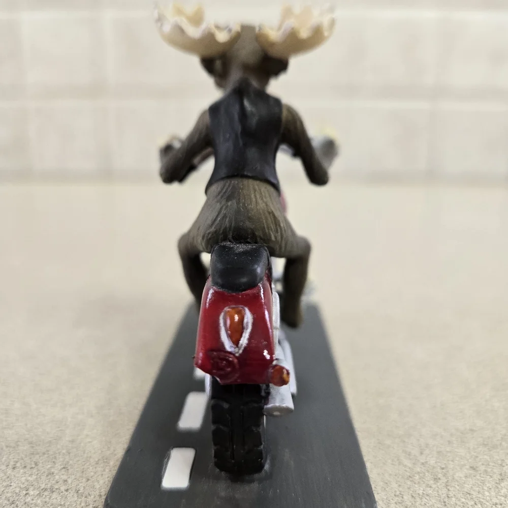 Retired Big Sky Carvers Phyllis Driscoll Mountain Mooses "Motorcycle Moose" 2006 - Picture 2 of 7